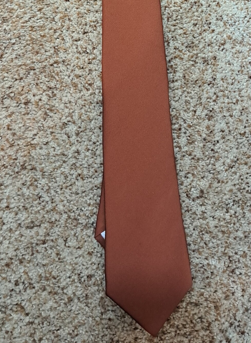 Azazie Auburn Colored Tie & Pocket Square Set